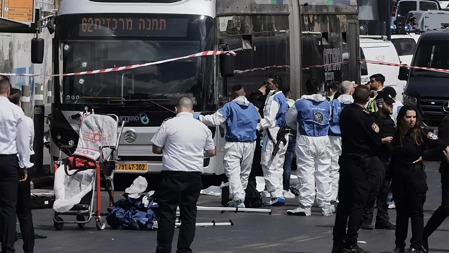 Six Killed in Jerusalem Bus Stop Shooting During Rush Hour