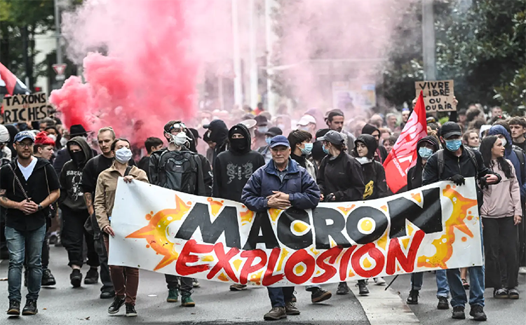 Mass Protests Erupt in France as New Prime Minister Faces Austerity Backlash