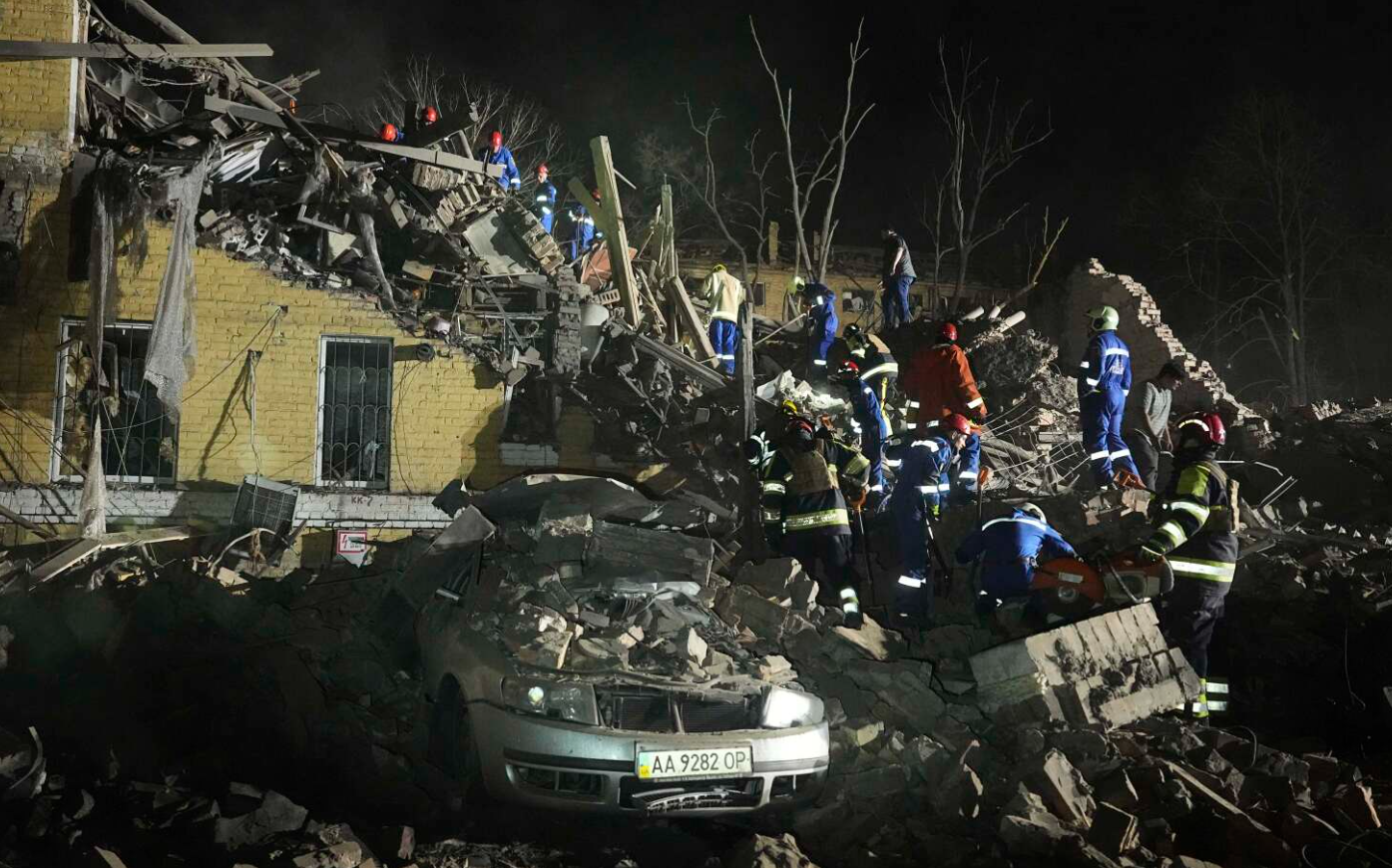 Russian Missile and Drone Strikes on Kyiv Kill Civilians, Damage EU Office Amid Rising Tensions