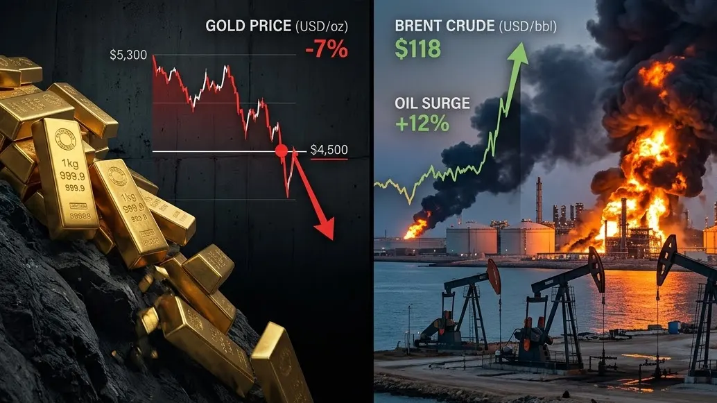 Gold and Silver Slump to Monthly Lows Amid Middle East Crisis