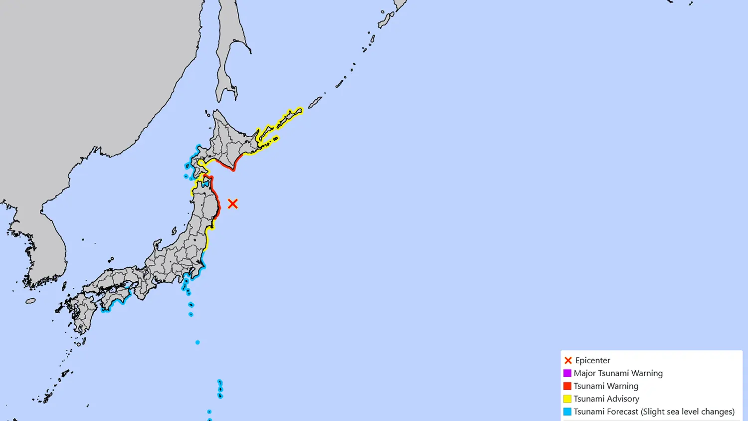 7.5 Magnitude Earthquake Triggers Major Tsunami Warning in Northern Japan